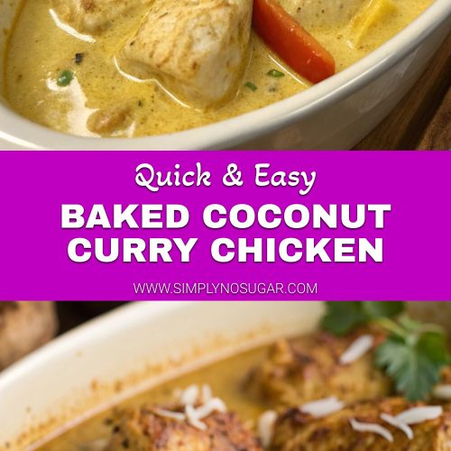 Baked Coconut Curry Chicken pinterest