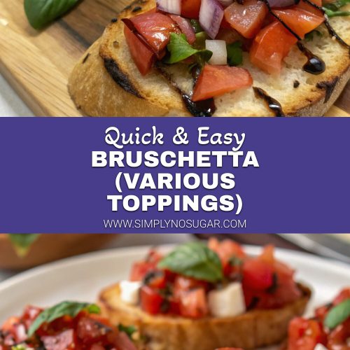 Bruschetta (Various Toppings) pinterest