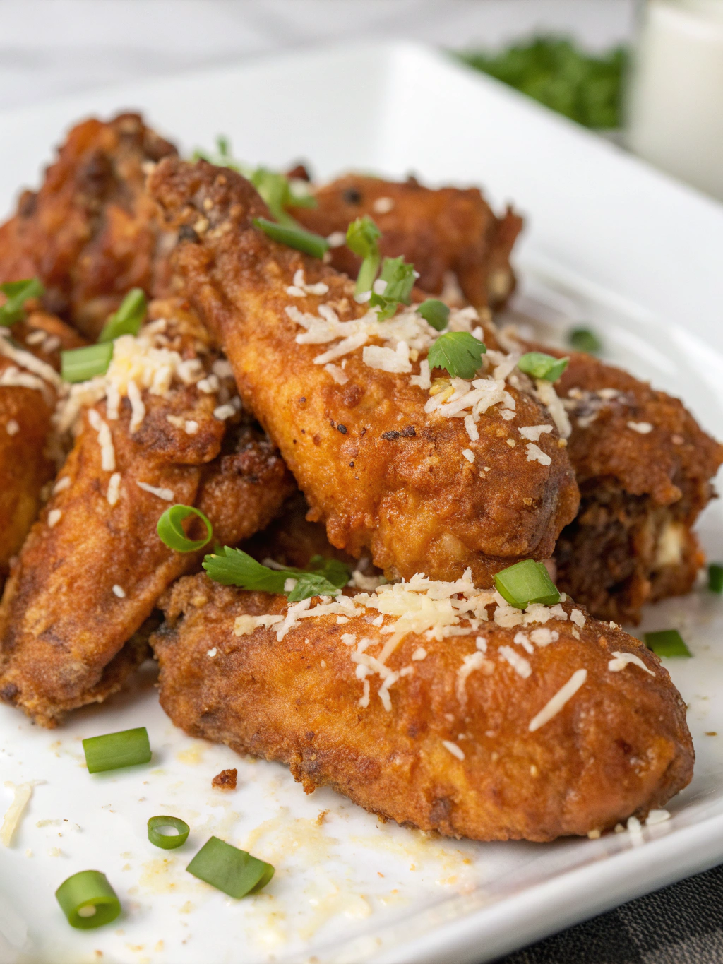 Buffalo Parmesan Baked Chicken Wings Preparation