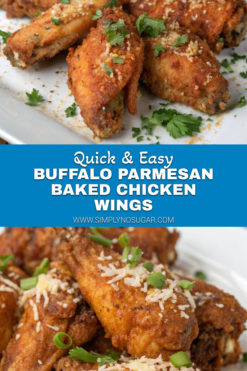 Buffalo Parmesan Baked Chicken Wings Pinterest