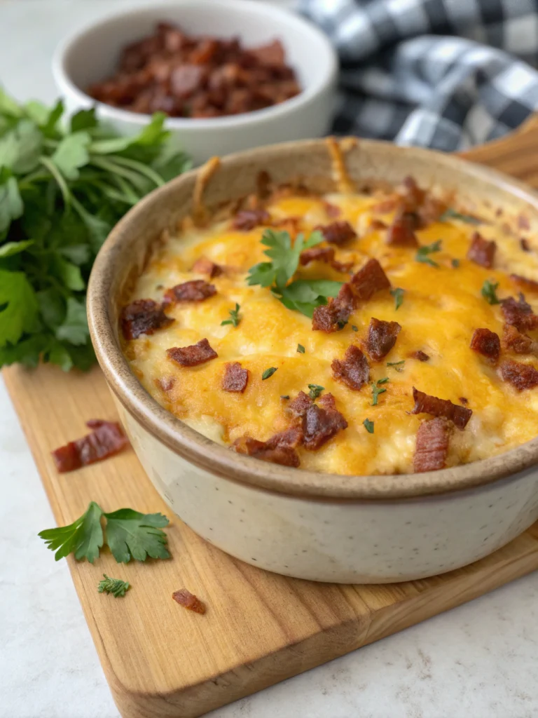 Cheddar Bacon Crack Dip