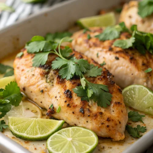 Cilantro Lime Baked Chicken Breast 1
