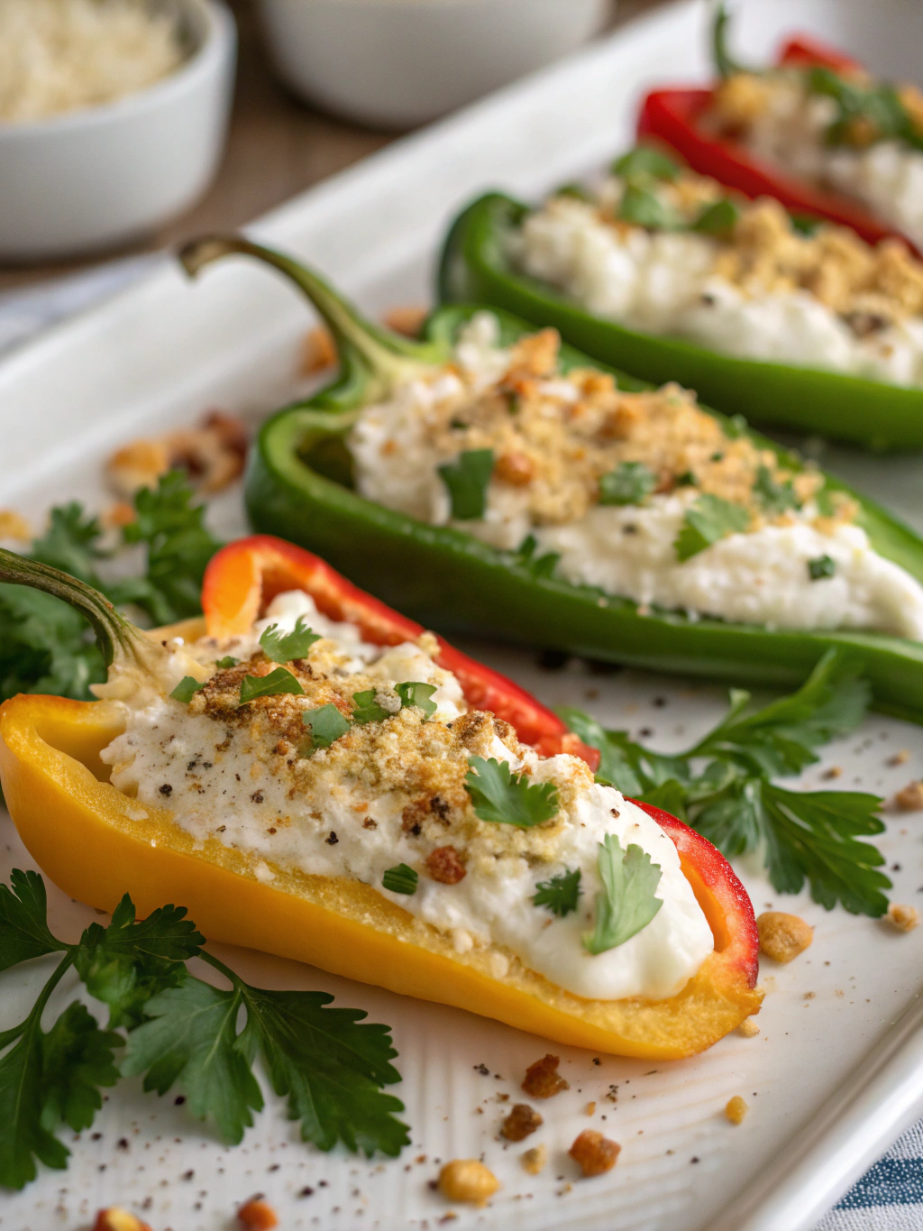 Cream Cheese Stuffed Peppers Boursin