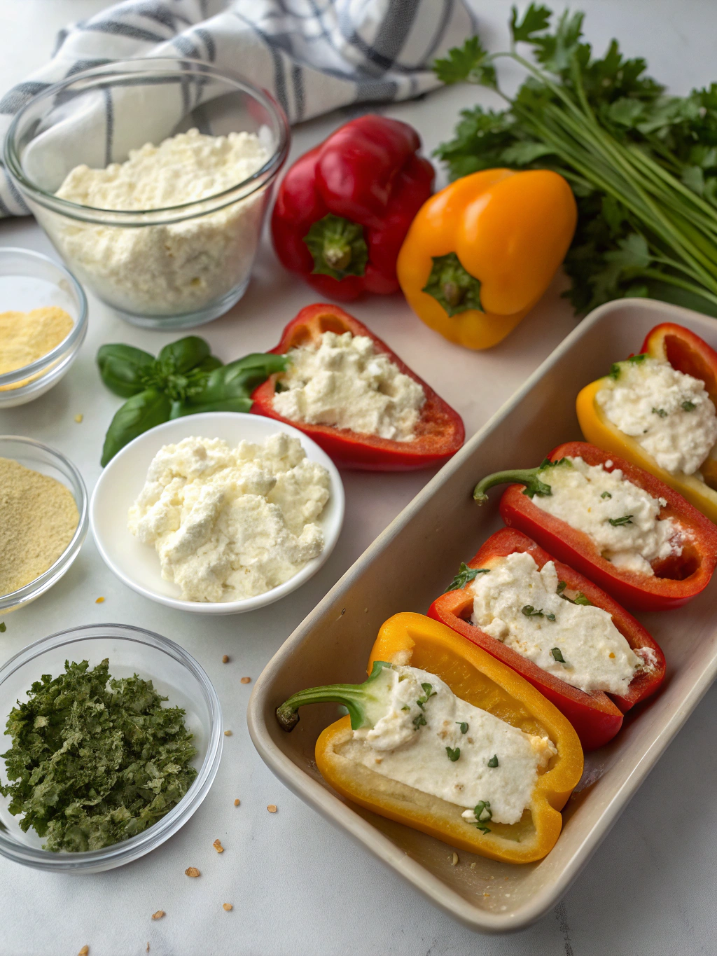 Cream Cheese Stuffed Peppers Boursin ingredients