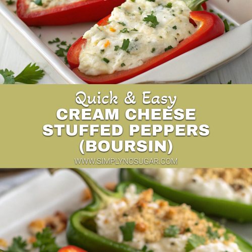 Cream Cheese Stuffed Peppers (Boursin) pinterest