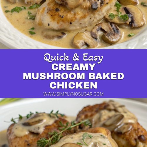 Creamy Mushroom Baked Chicken pinterest
