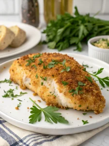 Crispy Baked Parmesan Crusted Chicken Breast