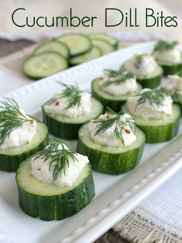 Cucumber Dill Bites (Cream Cheese and Yogurt)