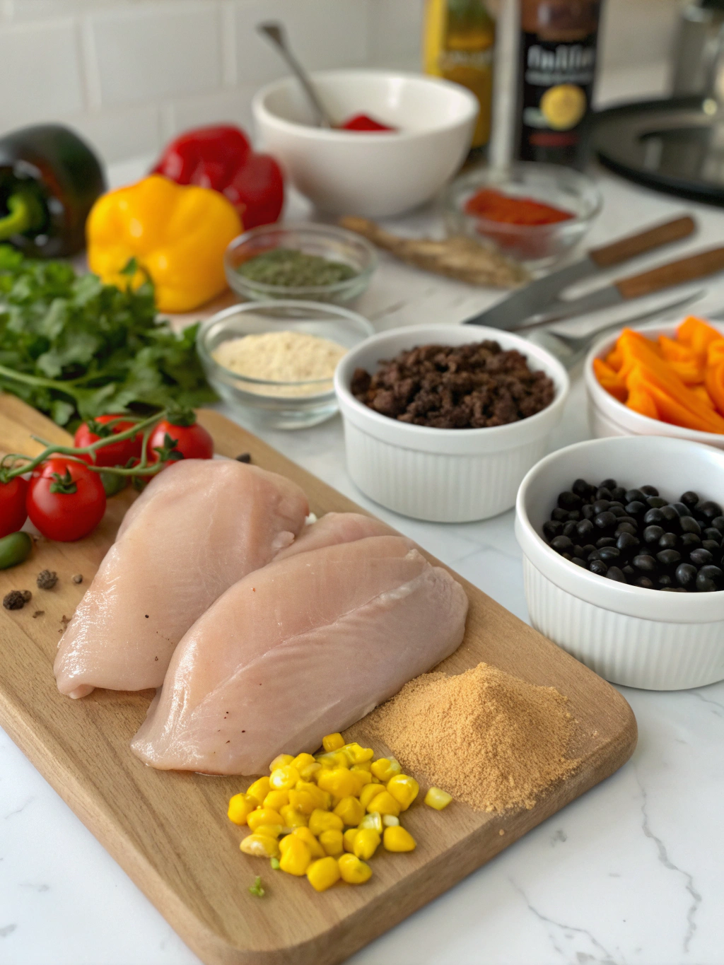 Ingredients for Southwest Baked Chicken