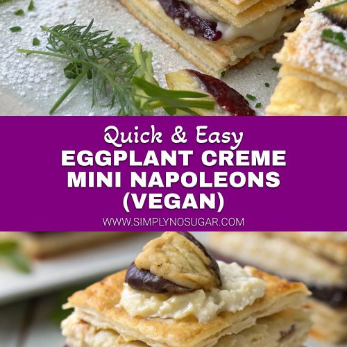 Eggplant Creme Mini Napoleons (Vegan) pinterest