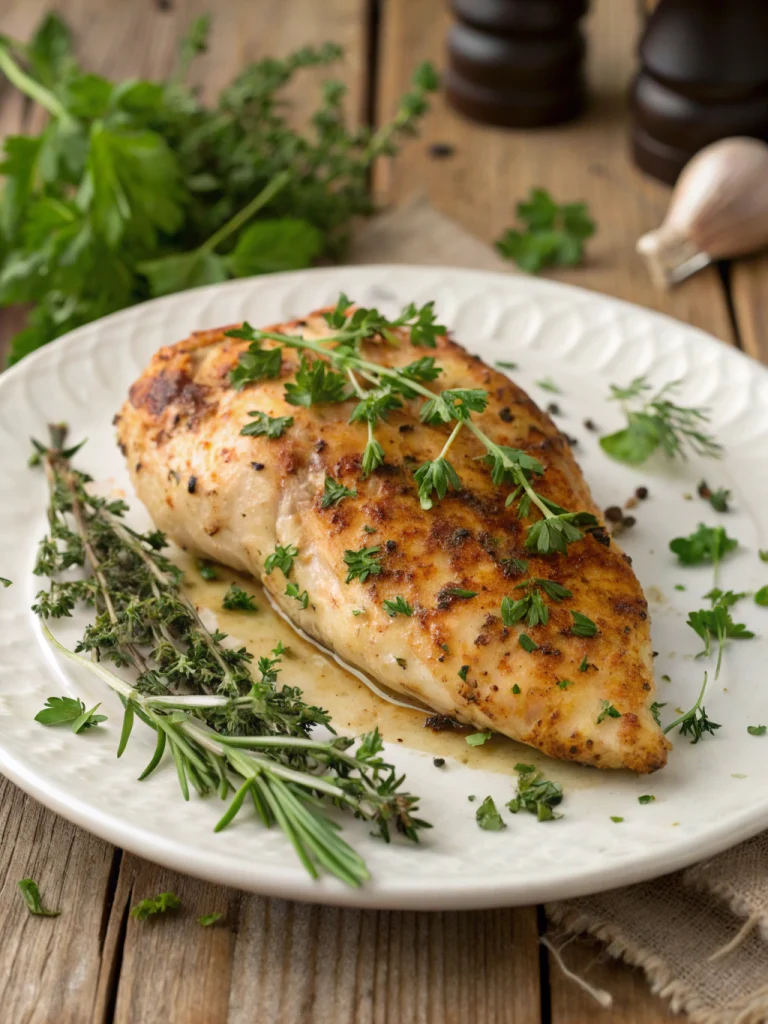 Garlic Herb Baked Chicken Breast