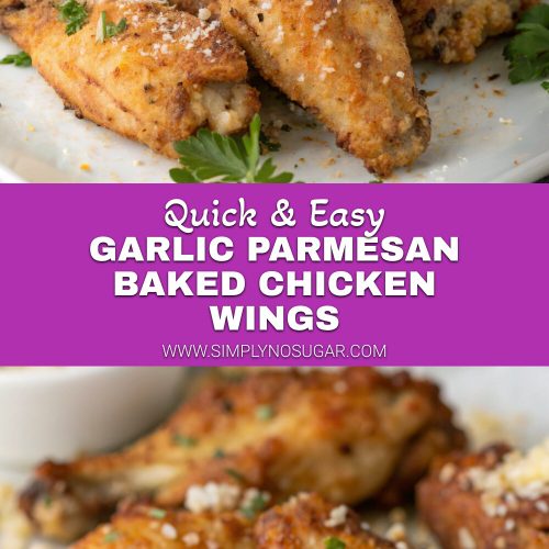 Garlic Parmesan Baked Chicken Wings pinterest