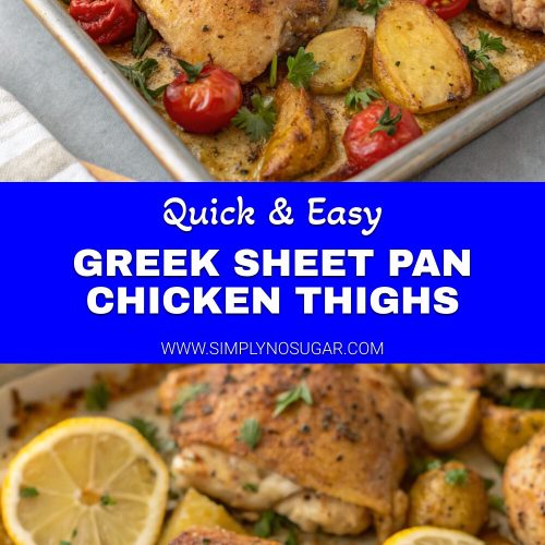 Greek Sheet Pan Chicken Thighs pinterest