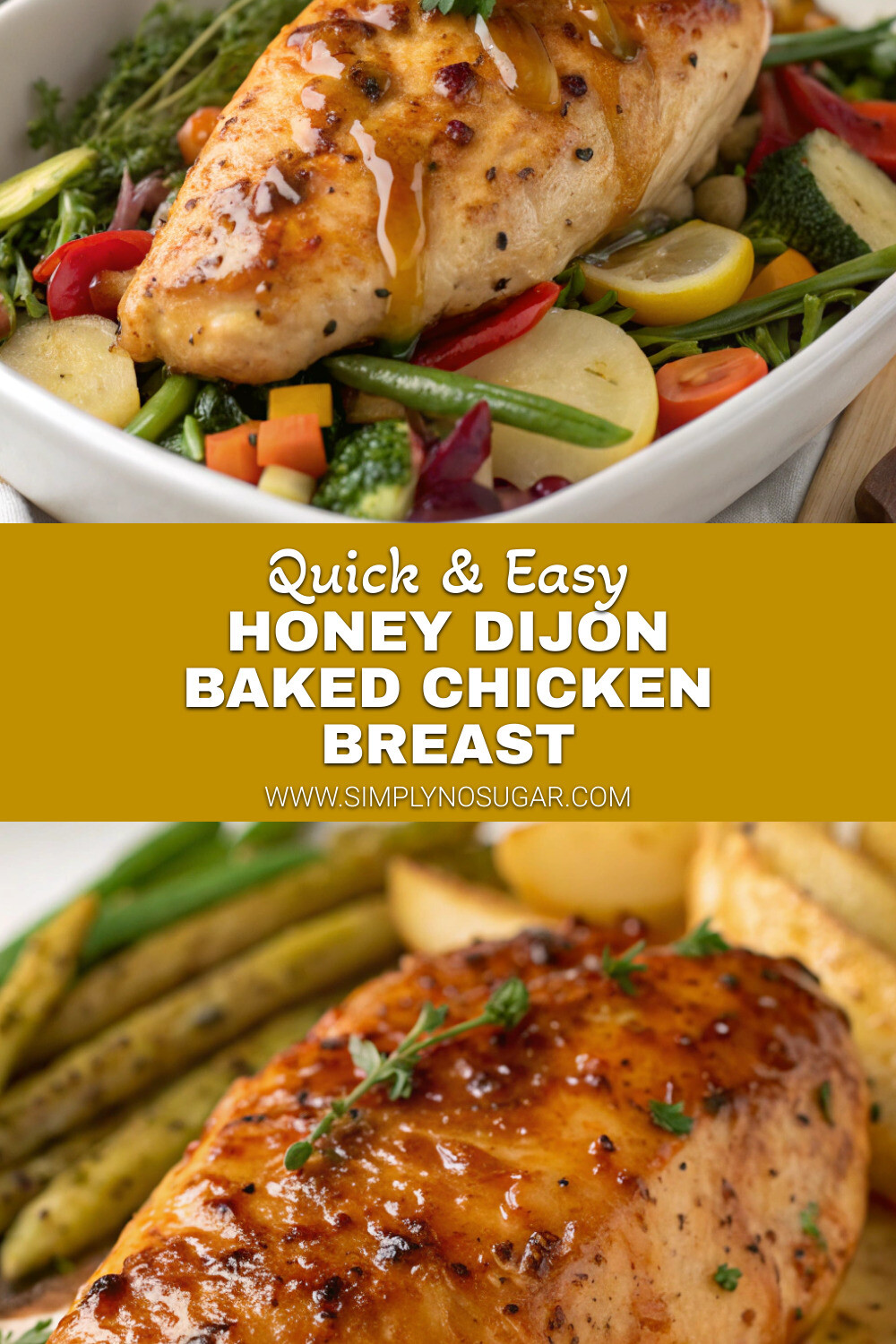 Honey Dijon Baked Chicken Breast Pinterest