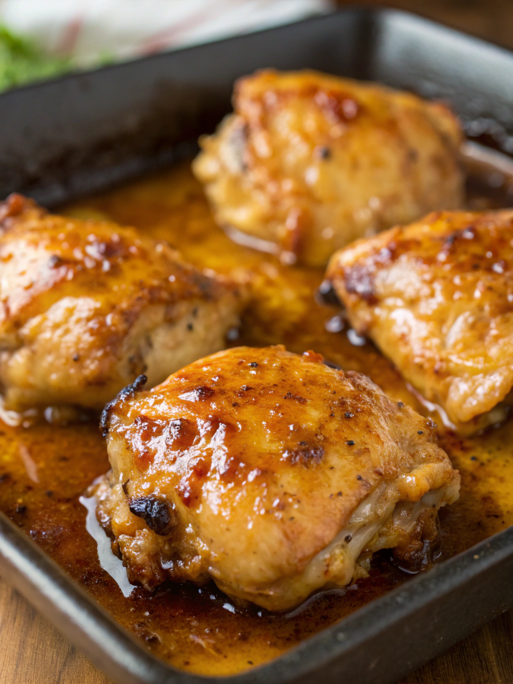 Honey Mustard Chicken Thighs Before Baking