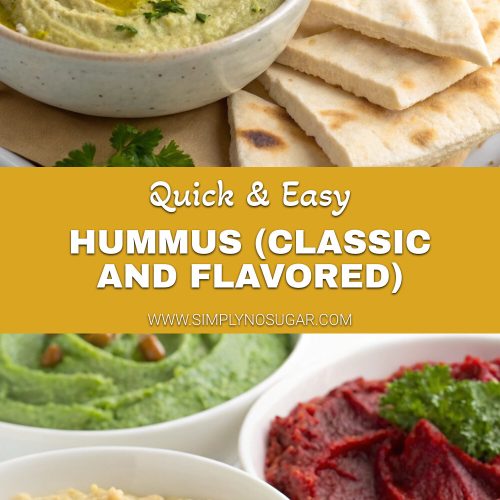 Hummus (Classic and Flavored) pinterest