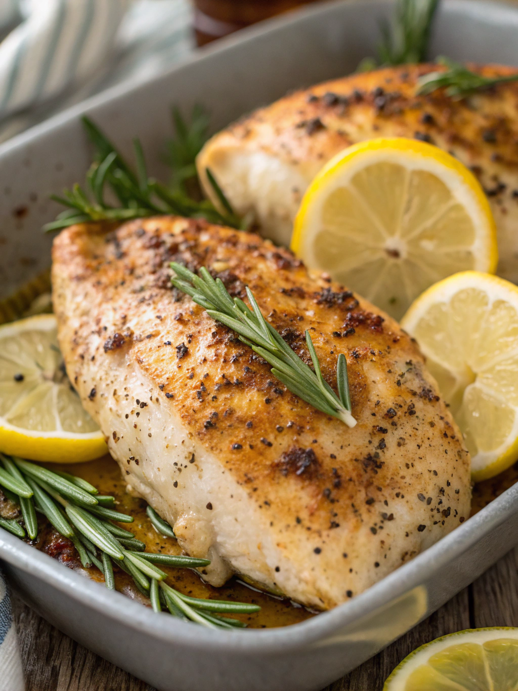 Lemon Pepper Baked Chicken Breast