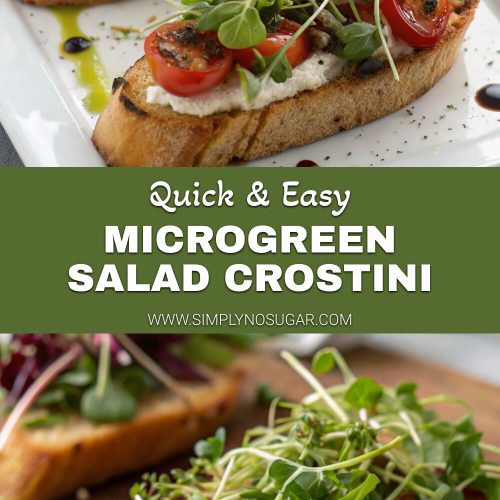 Microgreen Salad Crostini pinterest