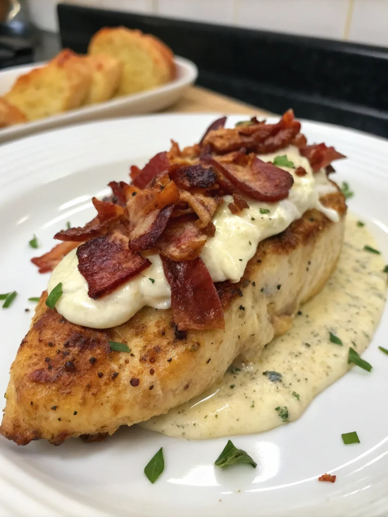 Million Dollar Baked Chicken Breast (Cream Cheese & Bacon)