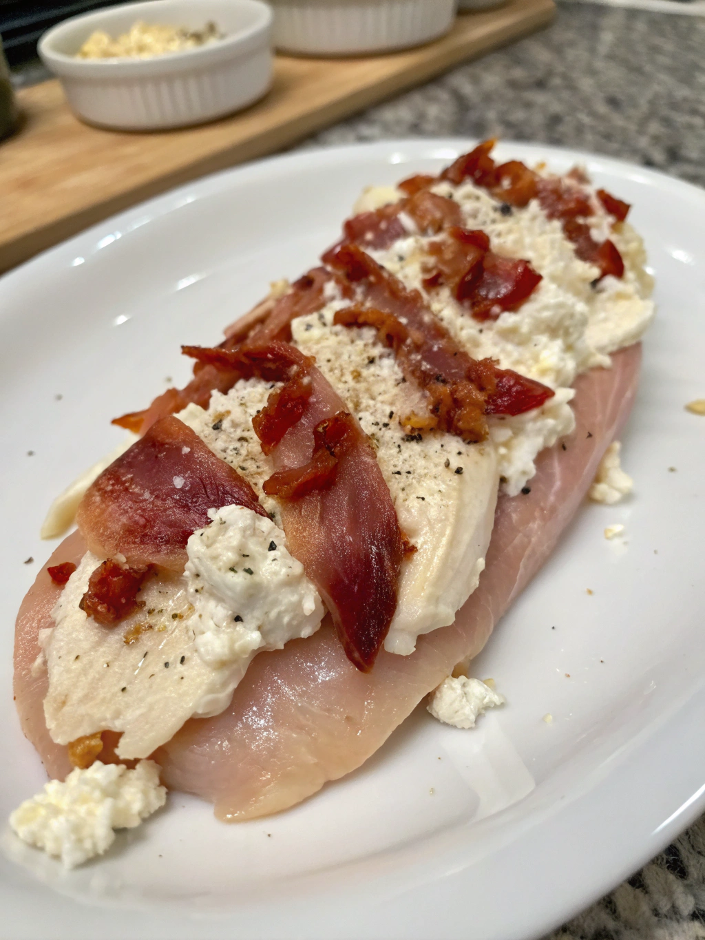 Million Dollar Baked Chicken Breast Cream Cheese Bacon ingredients