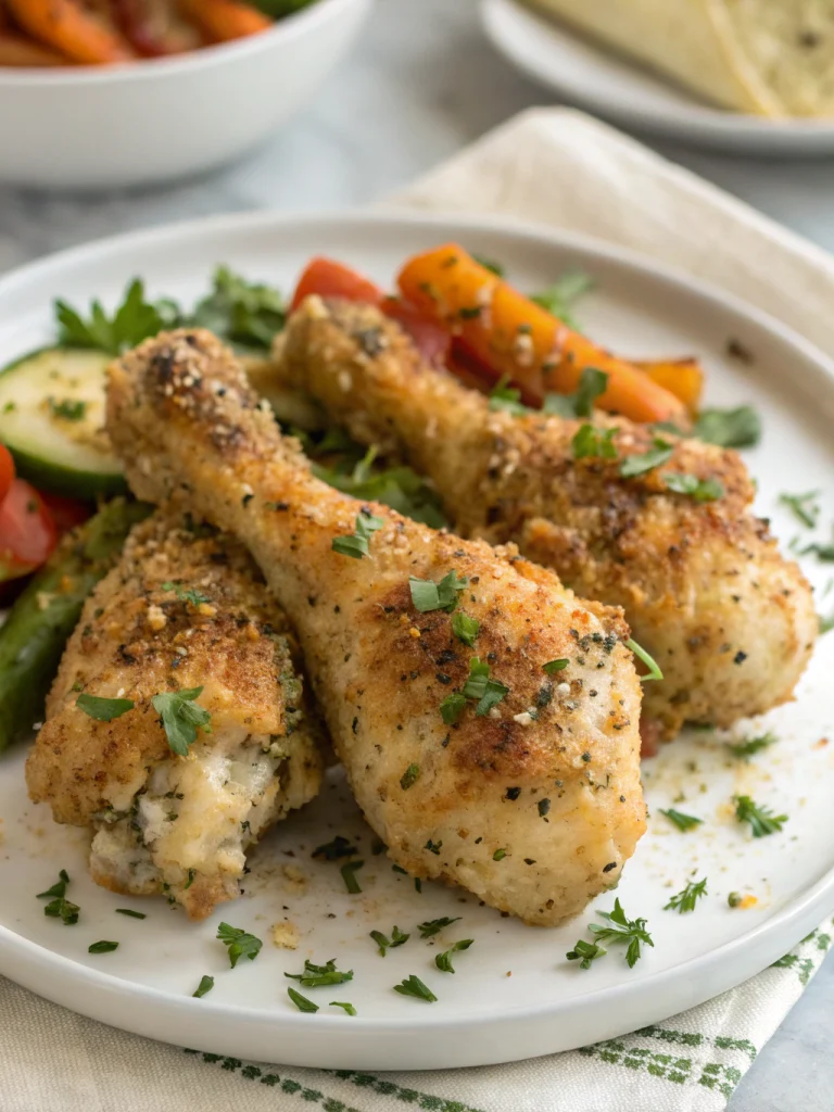 Parmesan Ranch Baked Chicken Drumsticks