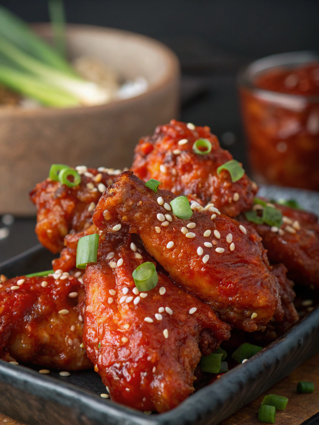 Spicy Baked Chicken Wings Cooked