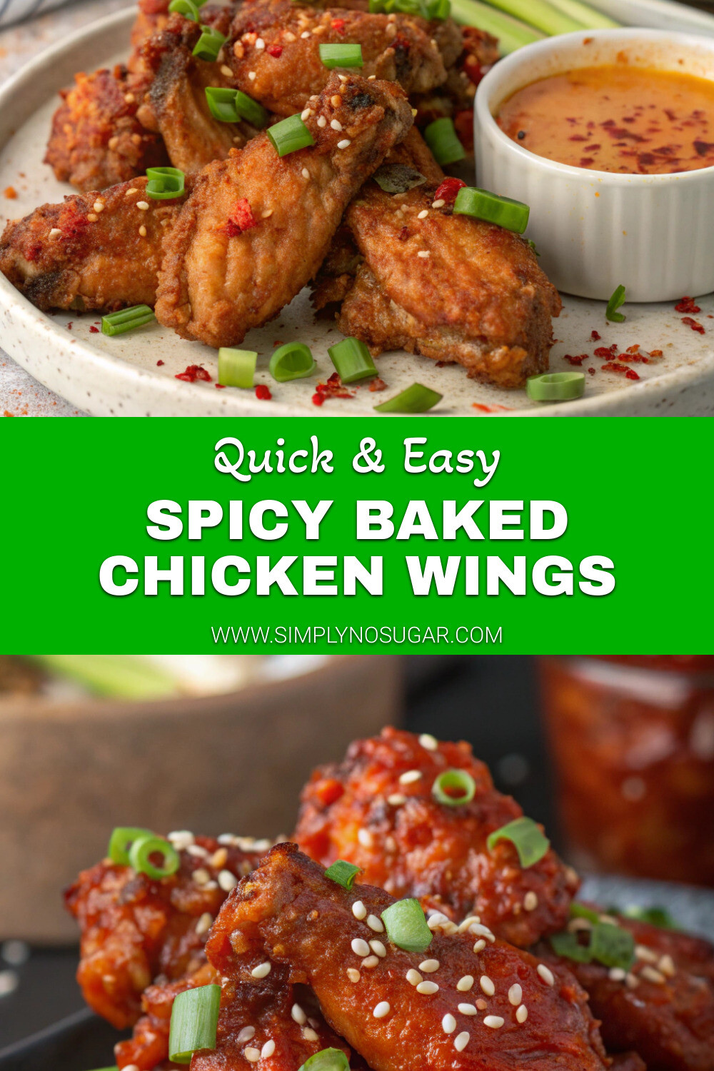 Spicy Baked Chicken Wings