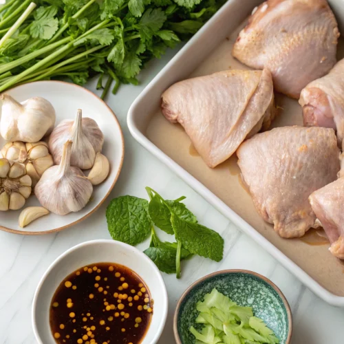 Vietnamese Baked Chicken Thighs ingredients