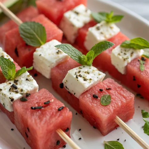 Watermelon & Feta Skewers 1