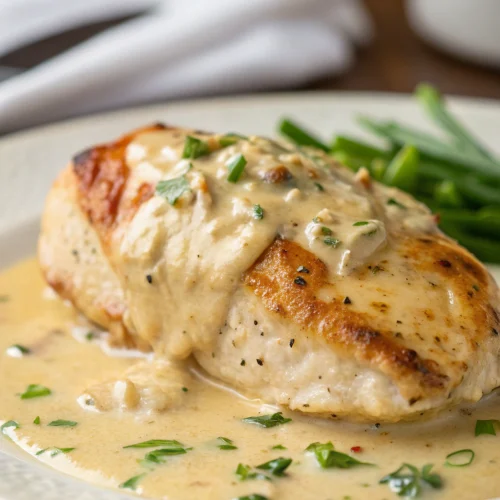 White Wine Cream Sauce Baked Chicken 1