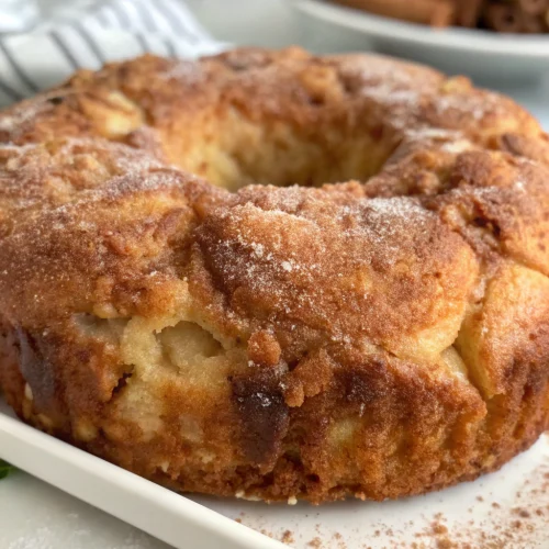 Air Fryer Apple Fritter Cake 1