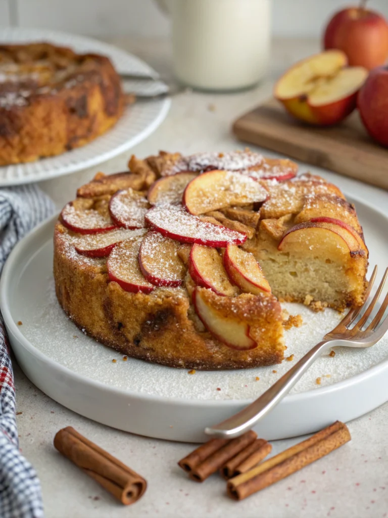 Air Fryer Apple Fritter Cake