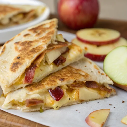Apple, Bacon, and Gouda Breakfast Quesadilla 1