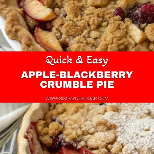 Apple-Blackberry Crumble Pie pinterest