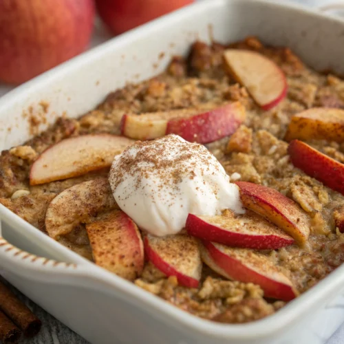 Apple Cinnamon Baked Oatmeal 1