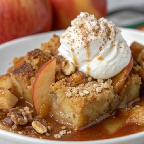 Apple Crisp Bread Pudding 1