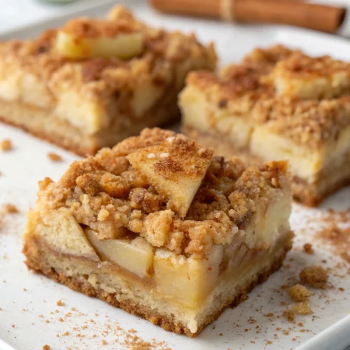 Apple Crisp Cheesecake Bars 1