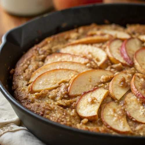 Apple Oatmeal Skillet Cake 1