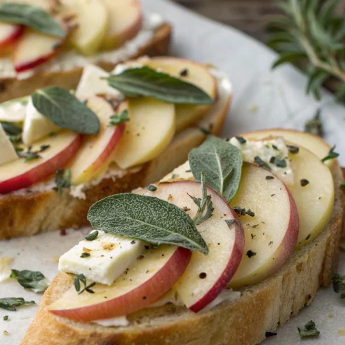 Apple Sage Bruschetta 1