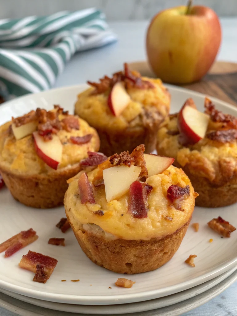 Bacon Apple Cheddar Muffins