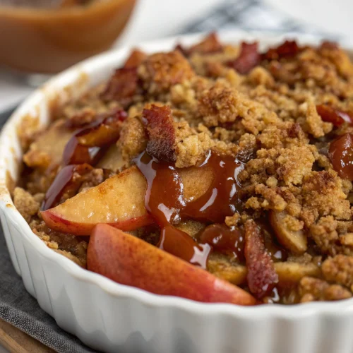 Bourbon Bacon Apple Crisp 1