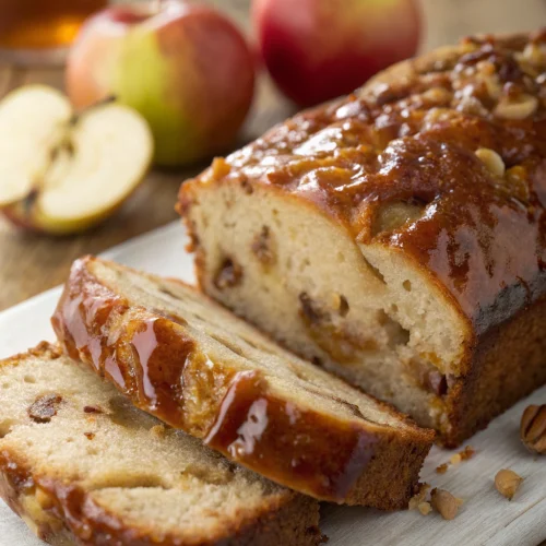 Bourbon Glazed Apple Bread 1