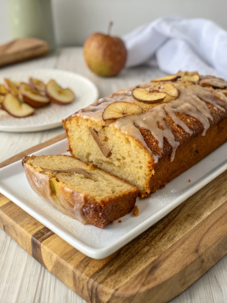 Bourbon Glazed Apple Bread