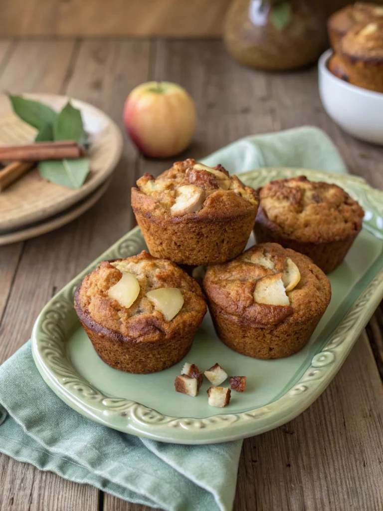 Brown Butter Apple Muffins with Sage