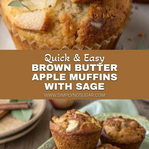 Brown Butter Apple Muffins with Sage pinterest