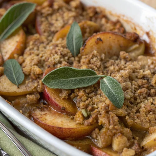 Brown Butter Sage Apple Crisp 1