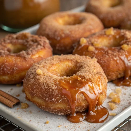 Caramel-Stuffed Apple Cider Donuts 1