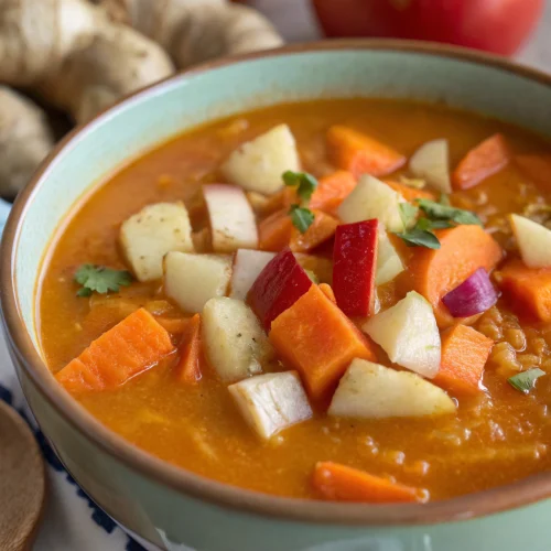 Carrot Apple Ginger Soup 1