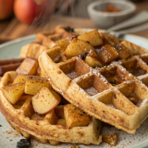 Chai Spiced Apple Waffles 1
