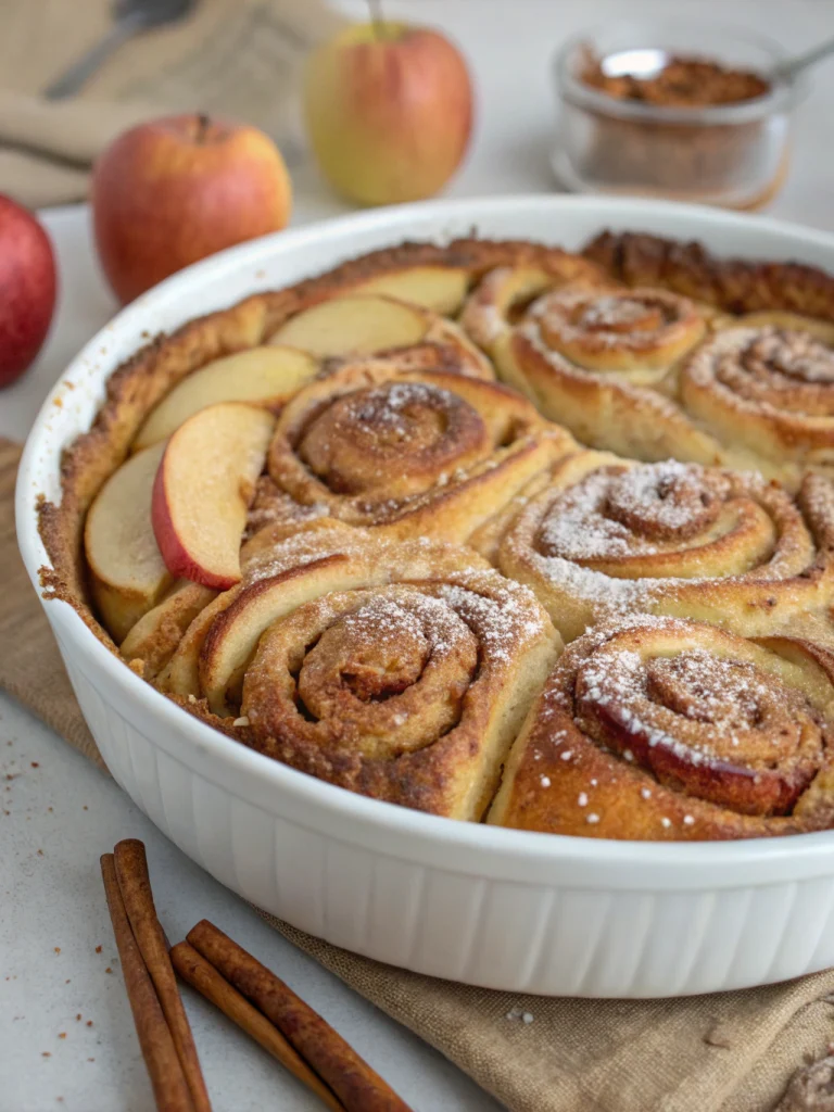Cinnamon Roll Apple Cake